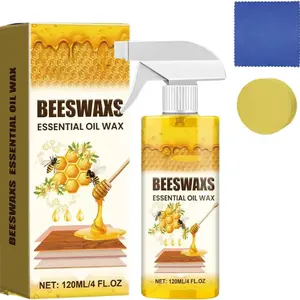 Natural Beeswax Wood Polish Spray, Furniture Cleaning & Maintenance Agent, Brightening & Protective Care, Suitable for Wooden Surfaces