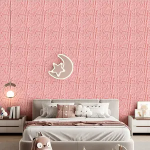 FLOLEOPA 3D Wall Panel Fluted Stripe Design PVC Waterproof Fireproof 11.8x11.8 inches Decorative Home Vinyl for Living Room Bedroom Office TV Backdrop