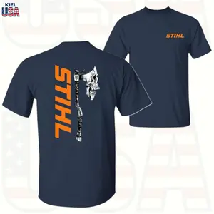 STIHL Skull Axe T-Shirt – Hardcore Chainsaw Graphic Tee, Workwear Style Tee for Men, Logger Gift Idea, USA-Made & Printed Apparel, Cotton Unisex T-Shirt, Sweatshirt, Hoodie