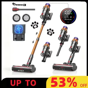 [Self-Standing] Honiture X7,550W/45Kpa, 60Mins Runtime, Touch Screen, Anti-Tangle, Charging Station,New Model Cordless Vacuum Cleaner Home Appliances