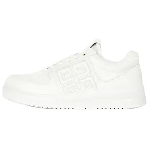 Givenchy G4 Leather Low-Top Lace-Up Fashion Sneakers for Women in White