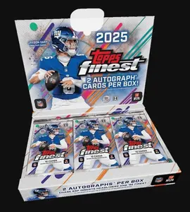 Case 3- Part 1- PYT BREAK - 4 Box- 2025 Topps Finest Hobby - Football- Topps Trading Cards - Trading Card Breaks