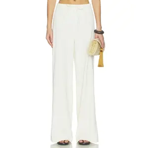 ALL THE WAYS Kiana Drawstring Pant in Cream