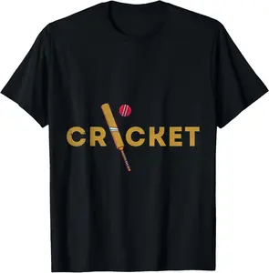 Cricket Sport Design T-Shirt