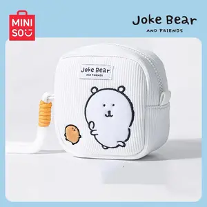 【Gift For Mom】MINISO Joke Bear Portable Storage Bag, Convenient for Daily Travel, Cosmetics & Toiletries Storage, Easy to Carry#Summervibes