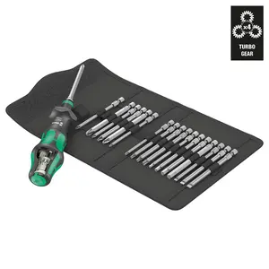 Wera 05057482001 Kraftform Kompakt Turbo 1, 19 pieces