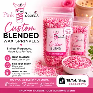Pink Zebra Custom Blend Wax Melt. The blended bags are 3.75oz. Variety Pre-Blended Scents Scented.