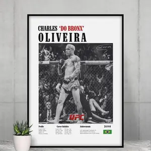 Charles Oliveira Poster, UFC Poster, Poster Ideas, Brazillian Poster, Fighter Poster, Athlete Motivation, Wall Decor