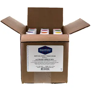 AmeriColor, 12 Color Variety Kit, Soft Gel Paste Food Color