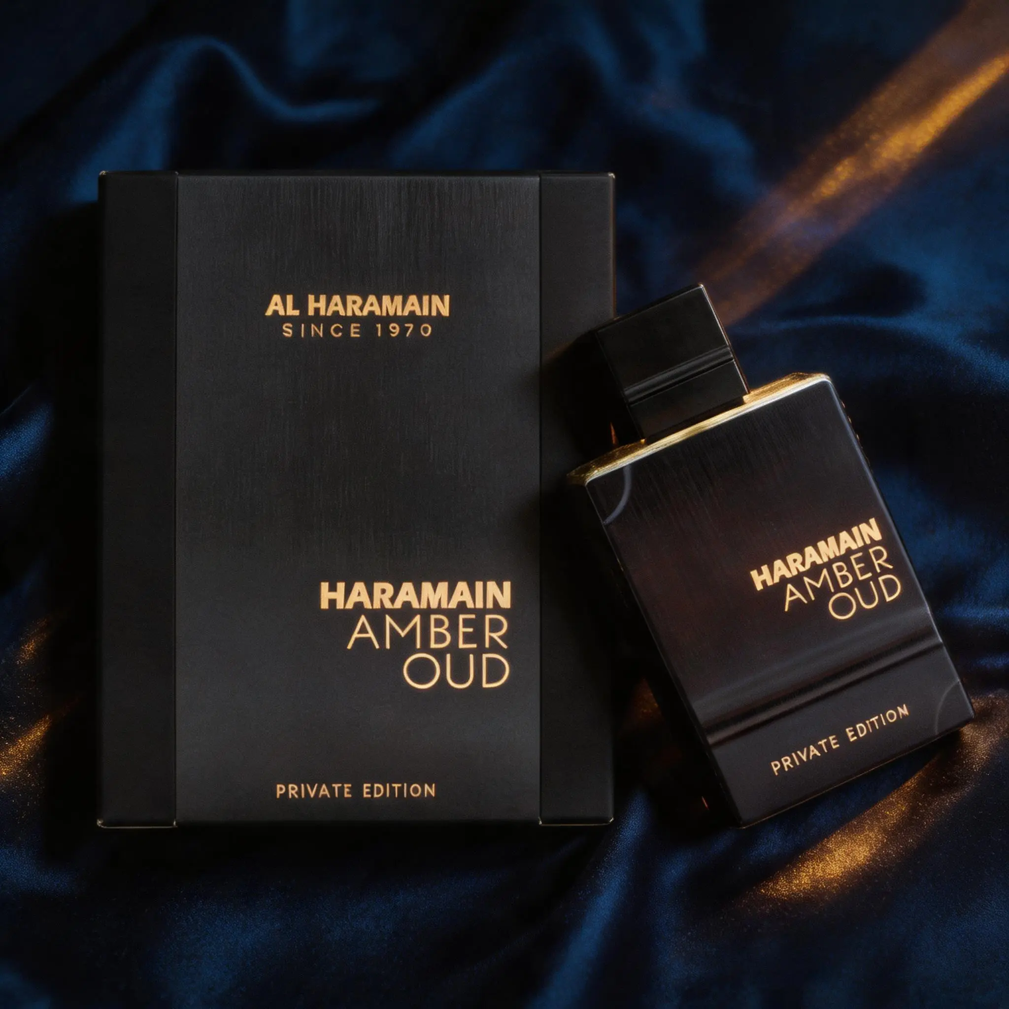 AL HARAMAIN Amber Oud – Unisex Private Edition – Arabic Perfume for Women and Men – Long-Lasting Arabic Fragrance with Bergamot, Vanilla, Musk, and Cedarwood – 2 oz EDP Spray