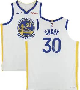 Stephen Curry Golden State Warriors Autographed Nike White Association with Patch Authentic Jersey - Fanatics Authentic Certified