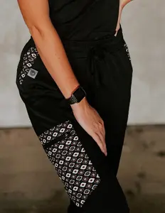 Black Aztec Pants