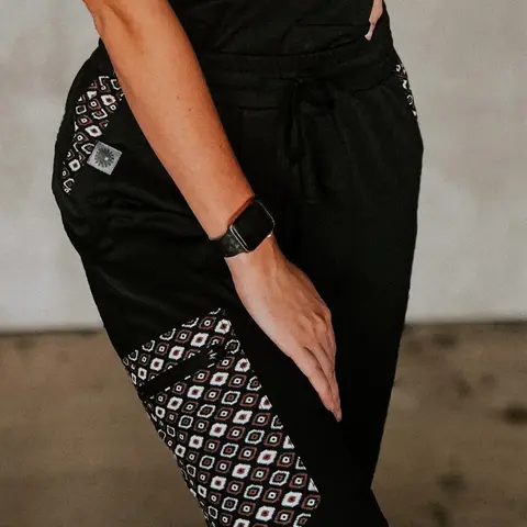 Black Aztec Pants