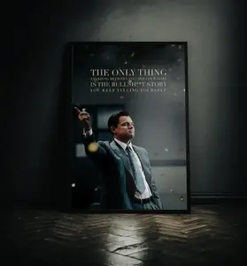 New, The Wolf of Wall Street - Jordan Belfort - Film Poster - Wall Art - Gifts for him - Netflix - HBO - TV Show - Cinema - Movies - Film Decor Decoration