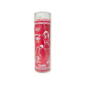 Tame Him Aromatherapy Candle - Non-Toxic Wax, Red Design, Win His Heart & Calm His Pride with Love Energy by Tame Mansa Guat