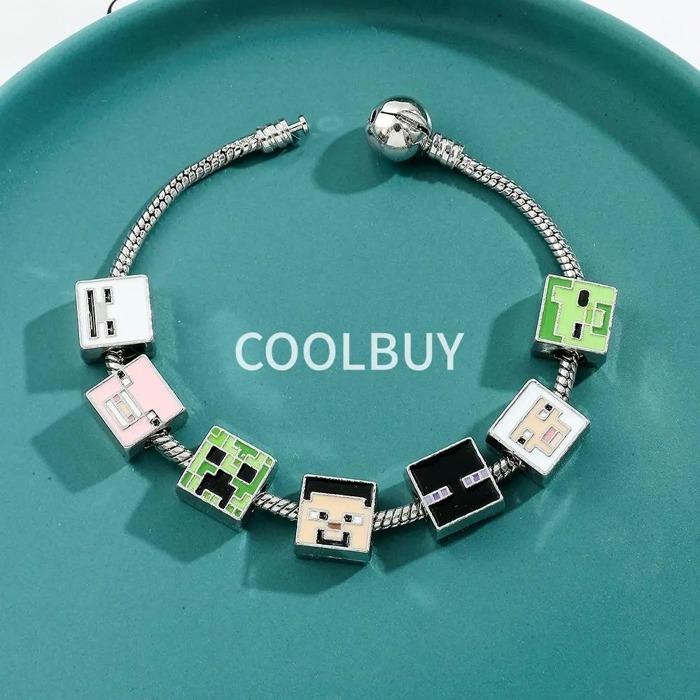COOLBUY Pixel Art Bracelet for Gamers - 6.7" and 7.5" - Cool Gift for Game Lovers and Otakus