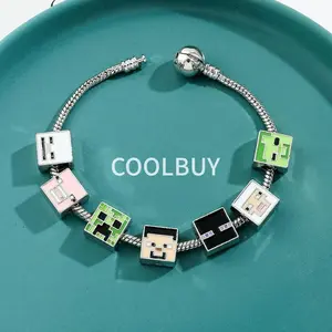 COOLBUY Pixel Art Bracelet for Gamers - 6.7" and 7.5" - Cool Gift for Game Lovers and Otakus