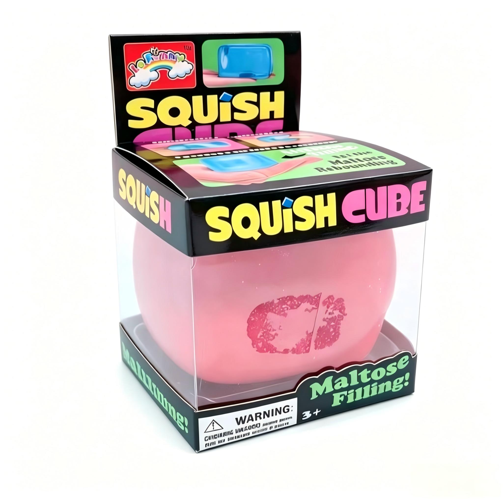 2pc Magic Snowflake Shimmer Cube Soft Squishy Toy, Stress Ball — Perfect for ASMR enthusiasts and stress relief lovers!