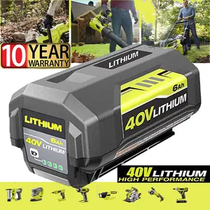 High quality 40V 6.0Ah Max Battery For Ryobi 40 Volt Lithium-ion OP4050 OP40602 High Capacity