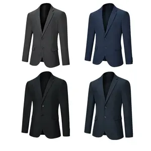 TweedLad 1Pcs Menswear Suit - Classic Fit, Long Sleeve, Button Front, Pocket Design, Ideal for Formal Occasions