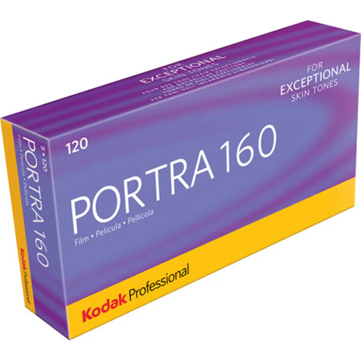 Kodak Portra 160 Color Negative Camera Film - ISO 160, 120 Size, Pack of 5