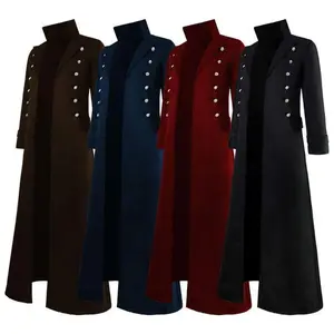 Century Renaissance Gothic Oversized Double-Breasted Vintage Coat — Men’s Stage/Windbreaker Clothing