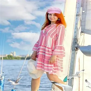 2pcs Pink Navy Flat Top Yacht Vacation Sailor Captain Hat for, Suitable as Valentine's Day Gift and Holiday Dress-Up