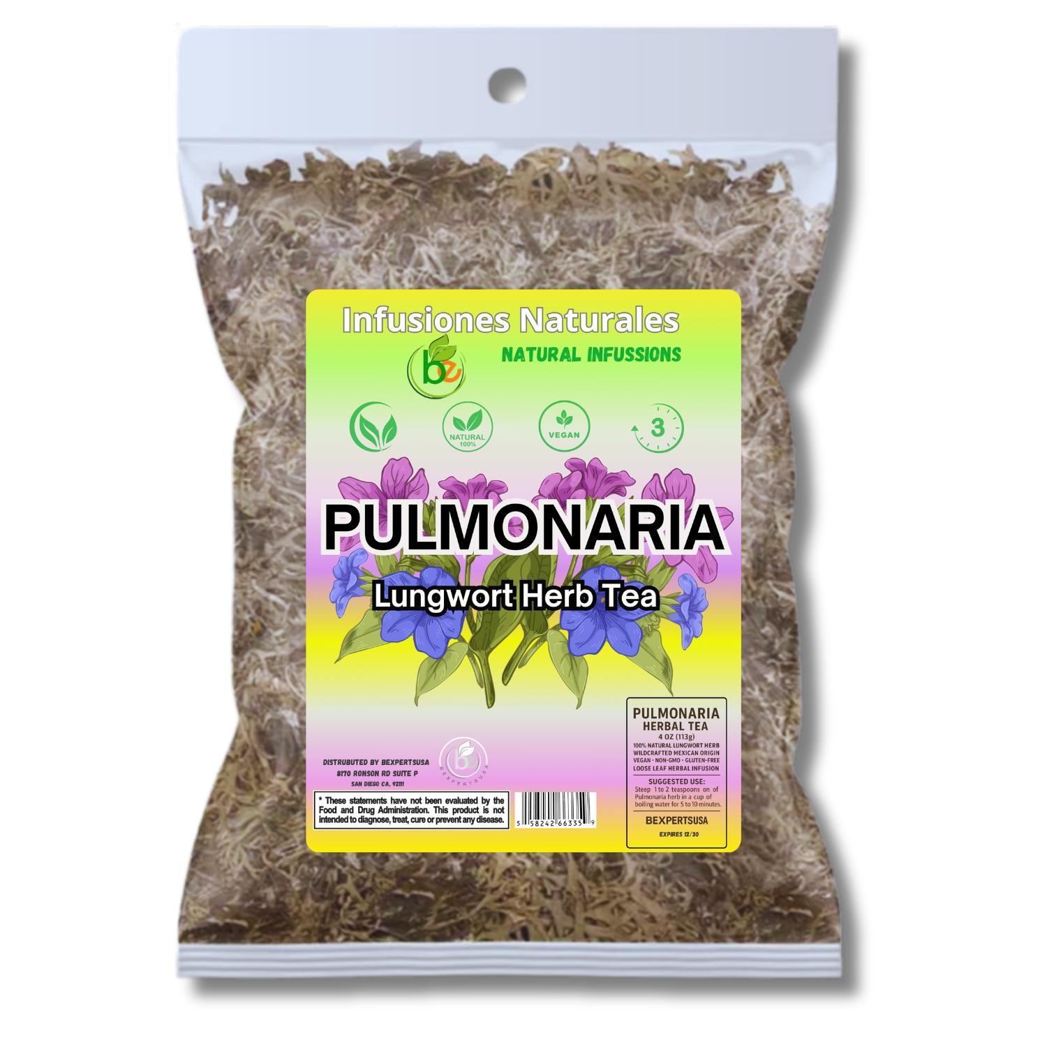 VIRAL Pulmonaria Herbal Tea – 4 oz (113g) – 100% Natural Lungwort Herb – Wildcrafted Mexican Origin – Vegan, Non-GMO, Gluten-Free – Loose Leaf Herbal Infusion – Te by BexpertsUSA VIRAL Pulmonaria Herbal Tea – 4 oz (113g) – 100% Natural Lungwort Herb – Wildcrafted Mexican Origin – Vegan, Non-GMO, Gluten-Free – Loose Leaf Herbal Infusion – Te by BexpertsUSA