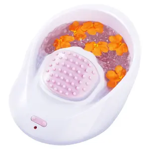 Electric Nail Soaking Bowl Manicure Bath Bowl Vibration Nail Spa Massage Nail Salon Bowl with 7 Modes for Nail Caring