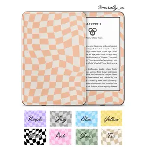 Wavy Checker Kindle E-reader Skin Vinyl Decal Sticker Device Smartphone