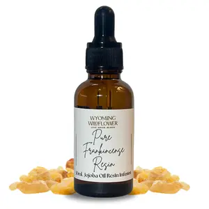 Pure Frankincense Resin Oil | Resin Extraction | Boswellic Acid | Anti-Aging | Tighten & Tone | Hyperpigmentation Acne Body Care  Jojoba
