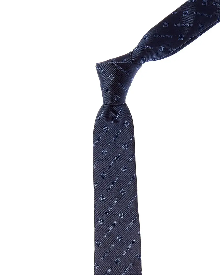 Givenchy Diagonal Logo Silk Tie