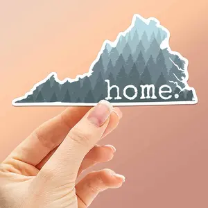 Virginia Home Appalachian Mountains Sticker - Cute VA Decal