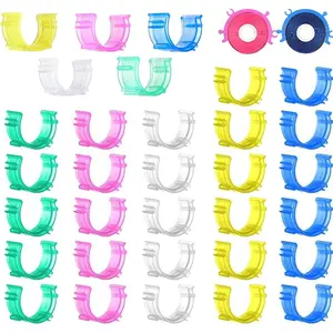 50 count/Pack Sewing Bobbin Small Clips Sewing Tool Clip Accessory Bobbin Holder Clips Colorful Thread Clips Holder Tool