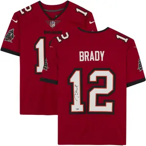Tom Brady Tampa Bay Buccaneers Super Bowl LV Champions Autographed Red Nike Limited Jersey - Fanatics Authentic Certified