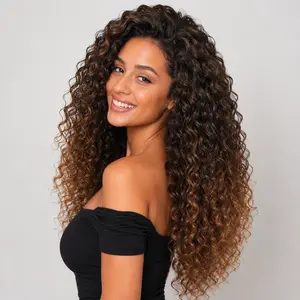 Women's Spring Twist Crochet Synthetic Hair Extensions, Long Kinky Curly Pieces, 9-Color Fashion Accessory for Hair Styling