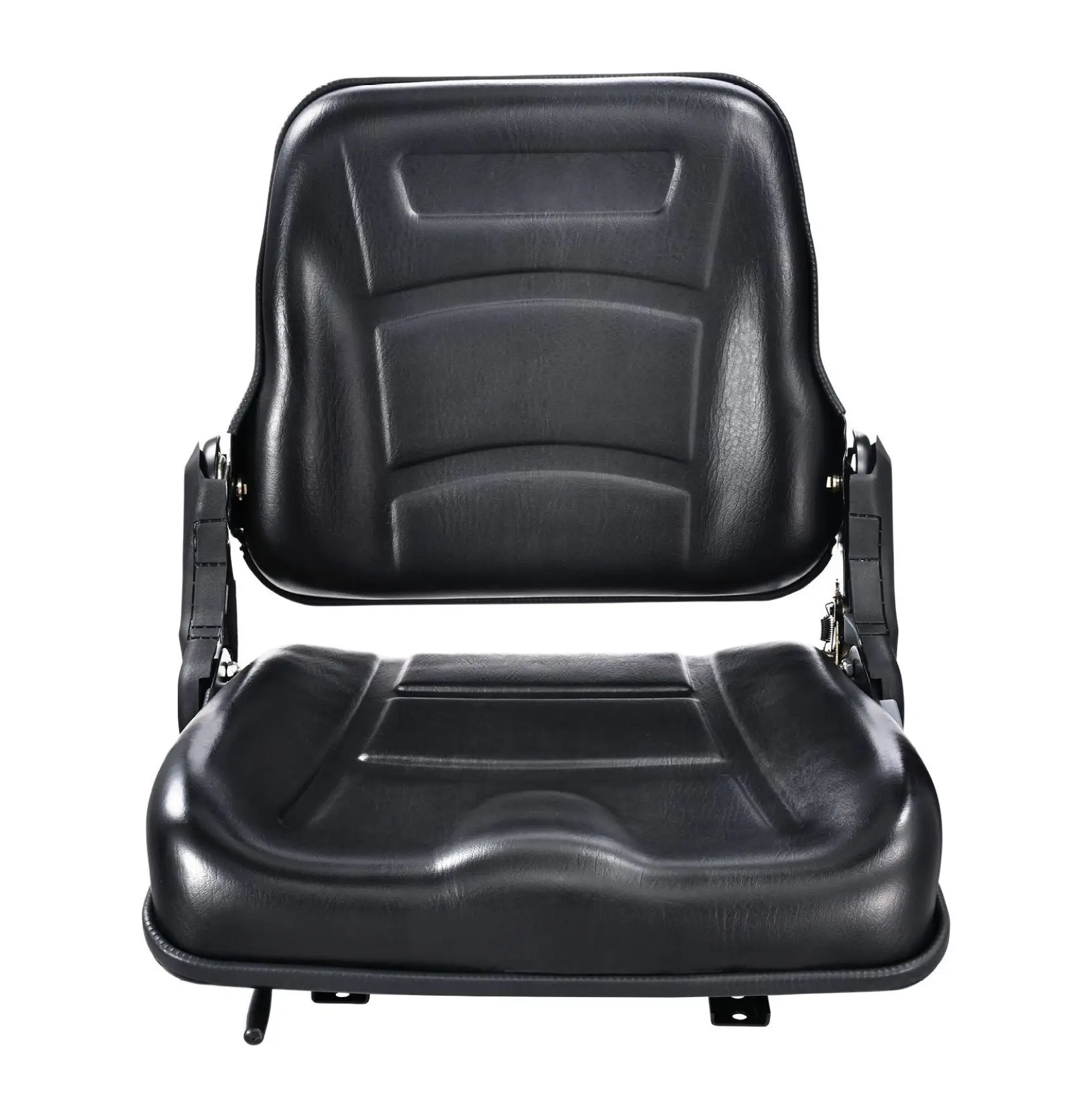Forklift Seat Universal, Fold Down Tractor Seat with Micro Switch & Adjustable Back, 6.3-13.4 inch Slot, Comfortable for Excavator, Loader, & Tractor Regular Type Single Seat