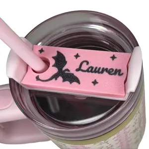 Dragon Name Tag Topper – Fits Stanley H2.0 | Dragon Design | Personalized Lid Insert for 14oz, 20oz, 30oz, 40oz | No Slip Custom Fit