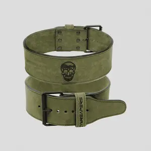 Gymreapers 10mm Single Prong Weightlifting Belt - Green Leather for Serious Training Gymreapers 10mm Single Prong Weightlifting Belt - Green Leather for Serious Training