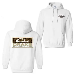 Drakke Waterfowl Camo Hoodie Sweatshirt T-shirt, Unisex Outdoor Comfort, Casual Menswear Womenswear Top, Perfect for Hunting and Daily Wear