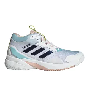 adidas Womens Crazyflight Mid Indoor Volleyball Volleyball Sneakers Shoes - Blue, Pink