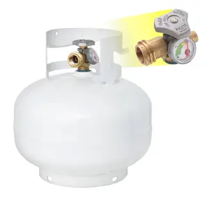 Flame King 11 Pound Propane Tank Cylinder Squatty with Type 1 OPD Valve