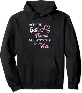 The Best Moms Get Promoted To Teta for Arabic Syrian Grandma Pullover Hoodie - Arelyalfar Shop 24B0CJBWG5DV
