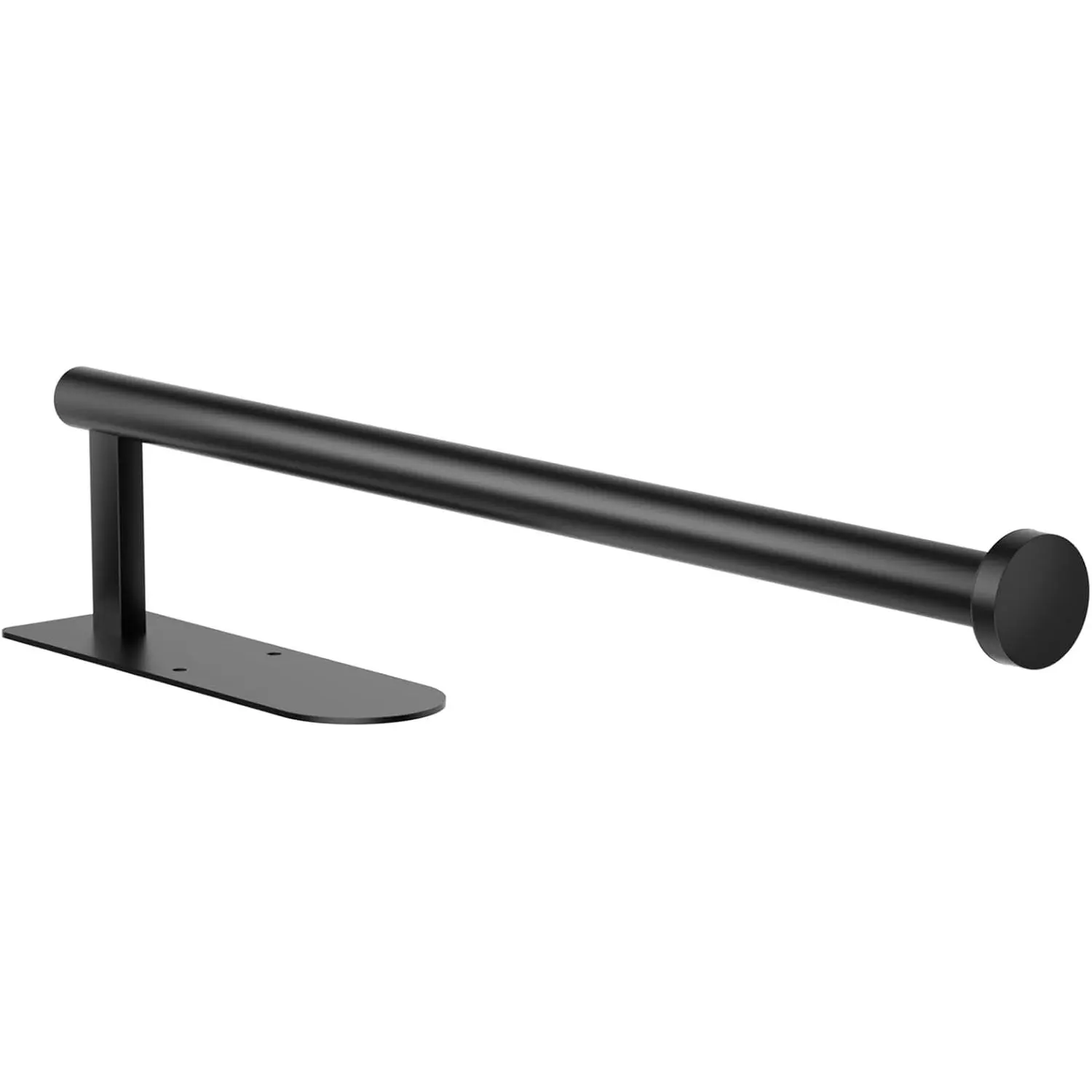 Paper Towel Holder, Self Adhesive or Screw Mounting, Black Paper Towel Holder Wall Mount, SUS304 Stainless Steel Under Cabinet for Kitchen, Counter, Cabinet, Bathroom