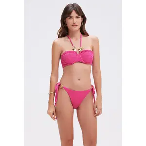 BREEZE JACQUARD STRING BIKINI BOTTOM
