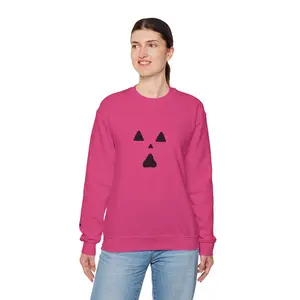 Minimalist Ghost Face Crewneck Sweatshirt, Unisex Sweatshirt, Halloween Apparel, Cozy Gift, Casual Layering, Fall Fashion