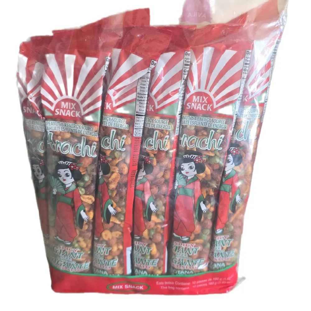 Arachi Botana Mixta Mexicana 10 pc of 5.5-oz each pack net wt 3lb.7-oz Snack Nut - 100g - Protein Source for a Healthy Snack Mexican candy