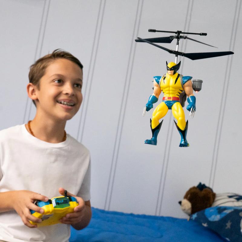 MARVEL Officially Licensed Avengers IR RC Helicopter 2CH - Spider-Man Edition with LED Lights & Gyro Stabilization for Kids Ages 6+ Remote Control Airplane