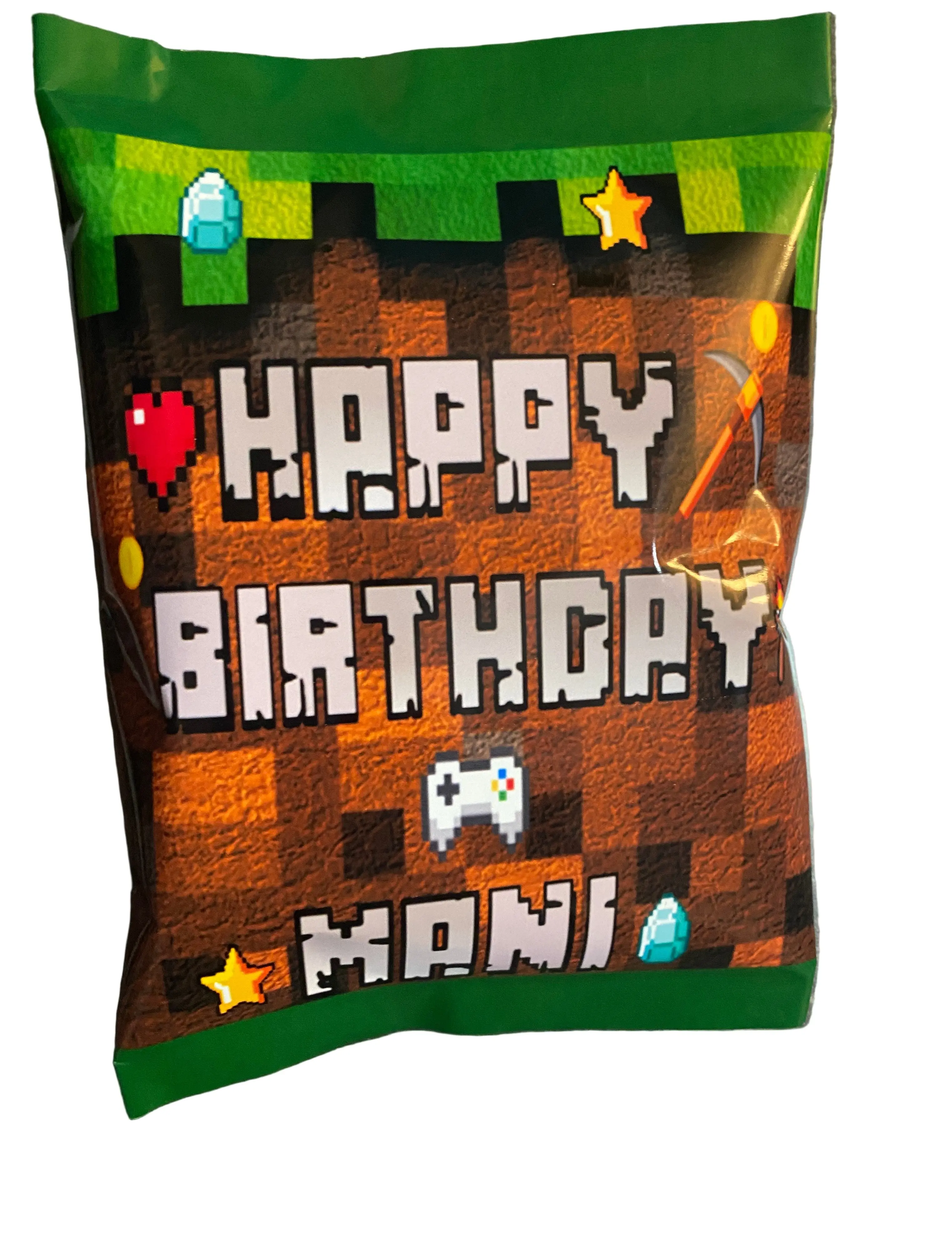 Personalized Chip Bags High Gloss Labels for Party Favors Prefilled or Labels Only Customizable with Name Event Details and Graphics