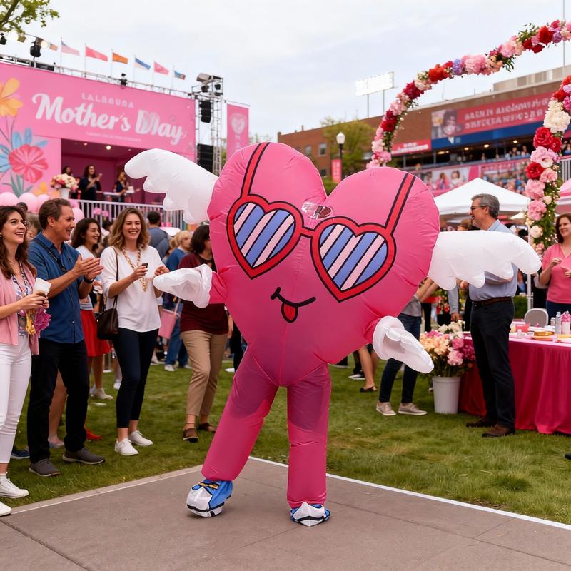 2026 Hot Adult Inflatable Love Mascot Costume Funny Love Character Fathers Day Wedding Valentines Anniversary Party Outfit